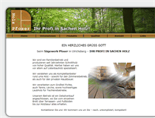 Tablet Screenshot of holz-pfoser.at